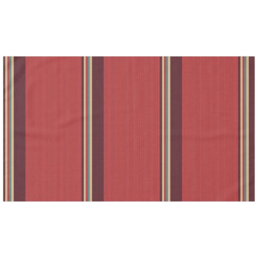 Bruine tinten Streep Tafelkleed (Voorkant (Horizontaal))