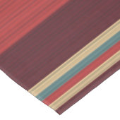 Bruine tinten Streep Tafelkleed (Gekanteld)