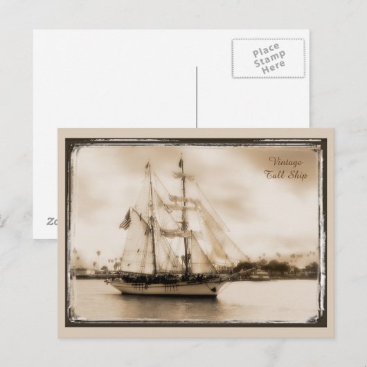  bruine tonnagebelastingkaart briefkaart (Voorkant / Achterkant)