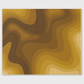 Bruine Topografische Kaart Verpakking Cadeaupapier (Vlak)