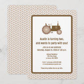 Bruine-tractoraanvinding Kaart (Voorkant / Achterkant)