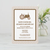 Bruine-tractoraanvinding Kaart (Staand voorkant)