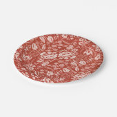  bruine tuinbouwtuin papieren bordje (Gekanteld)