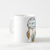 Bruine Turquoise Droomvanger Koffiemok (Voorkant links)