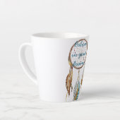 Bruine Turquoise Droomvanger Latte Mok (Linkerhoek)