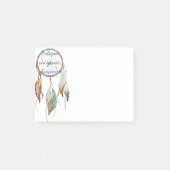 Bruine Turquoise Droomvanger Post-it® Notes (Voorkant)