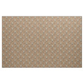 Bruine Uil Geïllustreerd Bospatroon Stof (Fat Quarter)