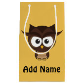 Bruine uil klein cadeauzakje (Voorkant)