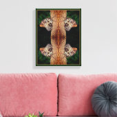 Bruine Uil Vlinder Close Up Natuur Abstract Canvas Afdruk (Insitu (Woonkamer))