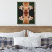 Bruine Uil Vlinder Close Up Natuur Abstract Canvas Afdruk (Insitu (Slaapkamer))
