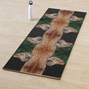 Bruine Uil Vlinder Close Up Natuur Abstract Yogamat