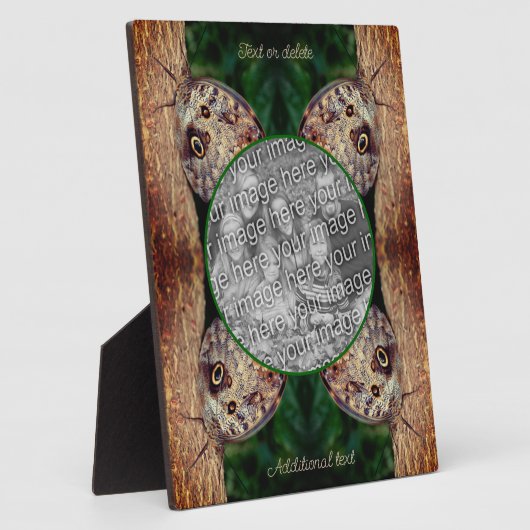 Bruine uil vlinder Creëer Uw eigen foto Fotoplaat (Zijkant)