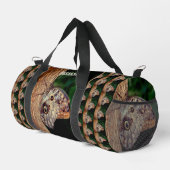 Bruine uil vlinder gepersonaliseerd plunjezak (Rechterhoek)