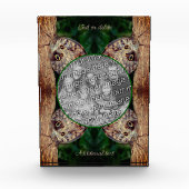 Bruine Uil Vlinder Lijst Creëer Uw Eigen Fotoblokken (Voorkant)