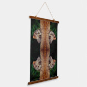 Bruine Uil Vlinder Natuur Abstract Hangend Wandkleed (Gebogen)