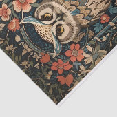 bruine uil William Morris geïnspireerd Floral Tissuepapier (Detail)