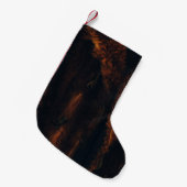 Bruine vacht kleine kerstsok (Voorkant (Hangend))