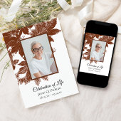 Bruine val laat viering van het leven kaart