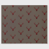 Bruine, vaste, neutrale verloophert cadeaupapier (Vlak)