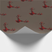 Bruine, vaste, neutrale verloophert cadeaupapier (Hoek)