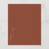 Bruine ventilator Terracotta Botanical we doen een Flyer (Achterkant)
