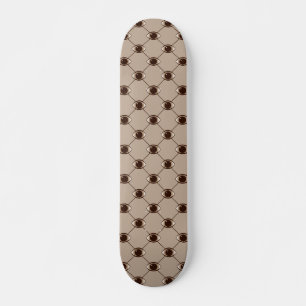 Bruine verbindende ogen persoonlijk skateboard