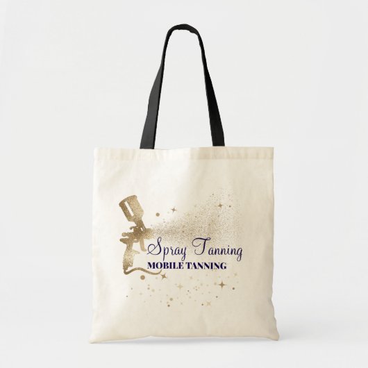Bruine verf Spray bruinen navy goud Tote Bag (Voorkant)