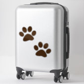 Bruine verf sticker (Koffer)