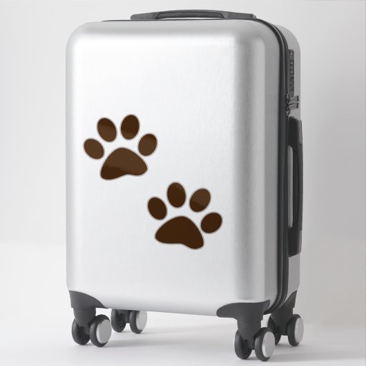 Bruine verf sticker (Koffer)