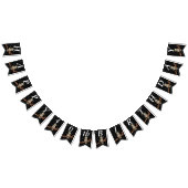 Bruine Verjaardag Uil op Branch Ketting Stars Vlaggetjes (Alle)