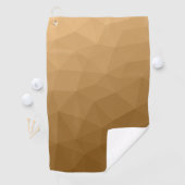 Bruine verloop geometrisch mesh patroon golfhanddoek (Insitu)