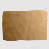 Bruine verloop geometrisch mesh patroon golfhanddoek (Horizontaal)