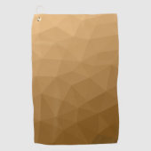Bruine verloop geometrisch mesh patroon golfhanddoek (Voorkant)