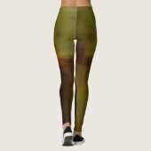 Bruine vervaagde achtergrond leggings (Achterkant)