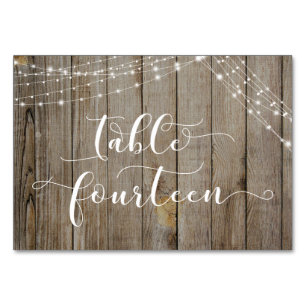 Bruine Verweerde Hout & Lichten Tafel Veertien Kaa Kaart