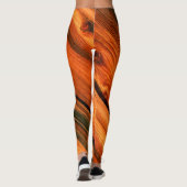 Bruine verweerde planken leggings (Achterkant)