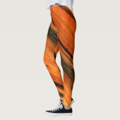 Bruine verweerde planken leggings (Links)
