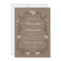 Bruine Vintage Bloemenkrans Bruiloft