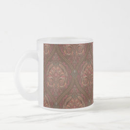 Bruine Vintage Paisley Mandala Koffiemok - Boho Matglas Koffiemok
