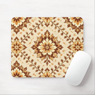 Bruine vintage shabby patroon muismat