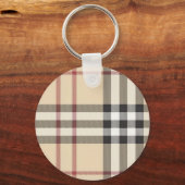 bruine vlecht sleutelhanger (Voorkant)