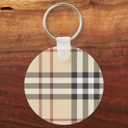 bruine vlecht sleutelhanger (Voorkant)