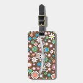  bruine vleerspoel met vliegtuig bagagelabel (Voorkant verticaal)