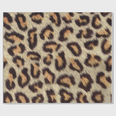Bruine vlekjes, luipaard cadeaupapier (Vlak)