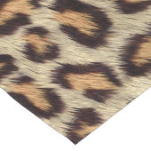Bruine vlekken luipaard dierlijke vacht textuur korte tafelloper (Hoek)