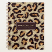 Bruine vlekken luipaard patroon planner (Voorkant)
