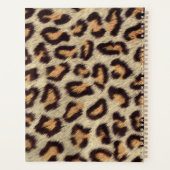 Bruine vlekken luipaardpatroon planner (Achterkant)