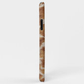 Bruine vlekken tijger faux bont patroon Case-Mate iPhone case (Achterkant/rechts)