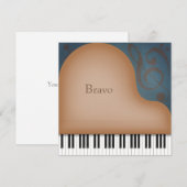 Bruine vleugel gepersonaliseerd notitiekaartje (Voorkant / Achterkant)