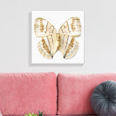 Bruine vlinder, bovengrondse uitzicht canvas afdruk (Insitu (Woonkamer))